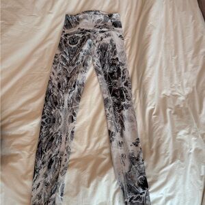 Varley Black and White Tie Dye Leggings